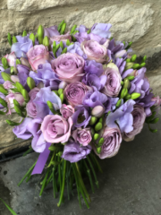 Lilac Rose and Freesia bouquet. Floral design by Cotswold Blooms, wedding florist based in Cheltenham.