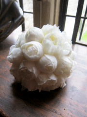 White Peony bouquet. Floral design by Cotswold Blooms, wedding florist based in Cheltenham.