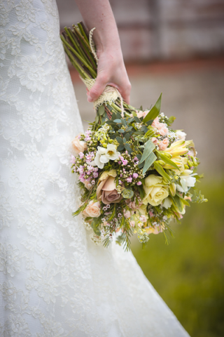 Flowers and foliage used to create this stunning textured bouquet. Floral design by Cotswold Blooms, wedding florist based in Cheltenham.