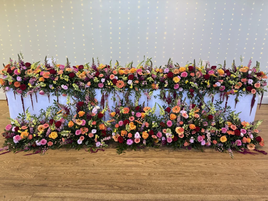 Vibrant tablescape at The Matara Centre, Tetbury