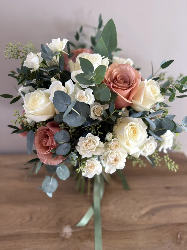 Luxury wedding bouquet at Hyde House, Stow-on-the-Wold