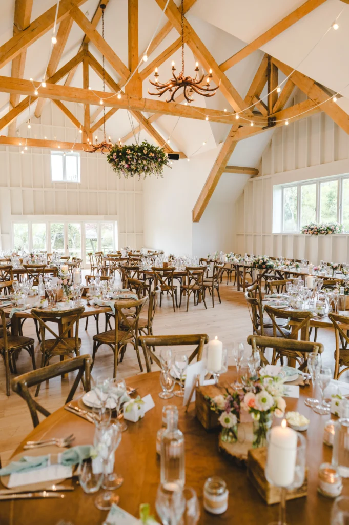 wedding flowers at Hyde House Cotswolds