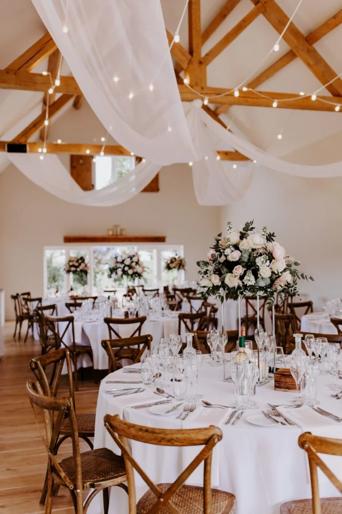 wedding flowers at Hyde House Cotswolds