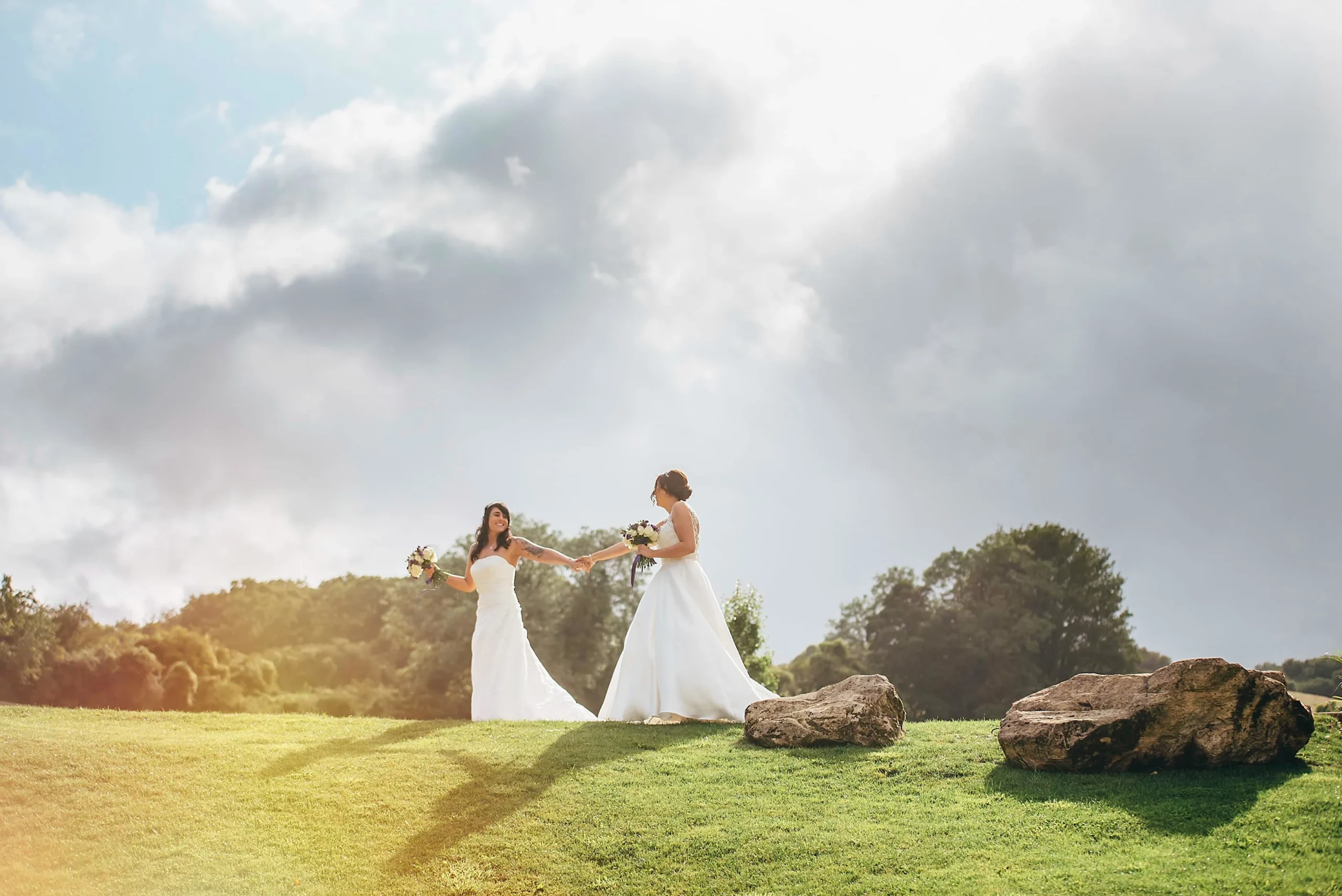 Bridal bouquet Barn at Upcote wedding Cheltenham florist