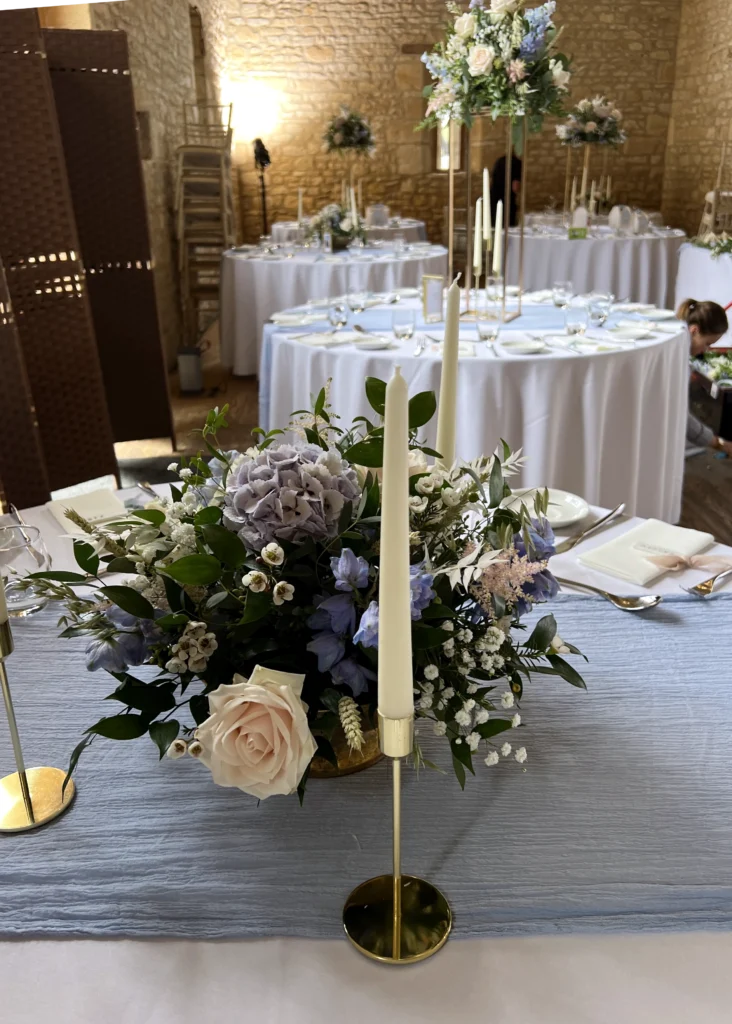 Luxury wedding flowers at Barn at Upcote Cotswolds by Cotswold Blooms