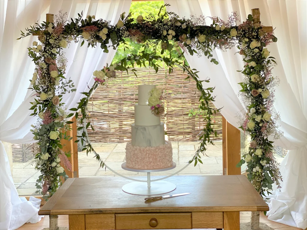 Barn at Upcote wedding florist Cheltenham