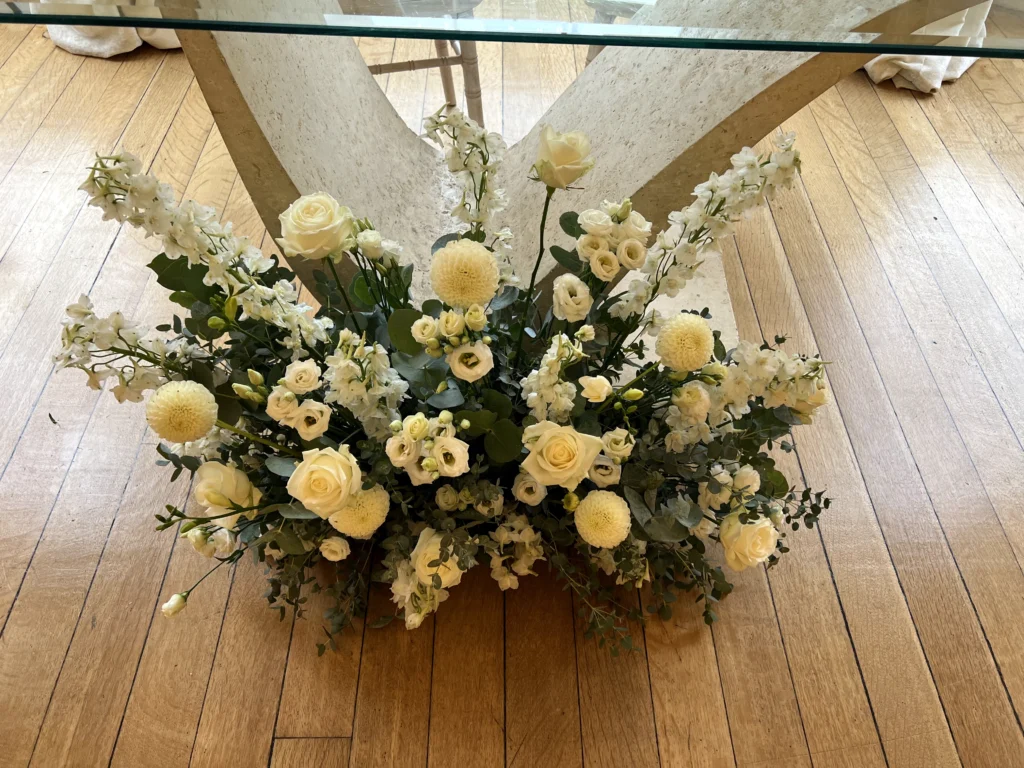 Luxury wedding florist Eastington Park Gloucestershire