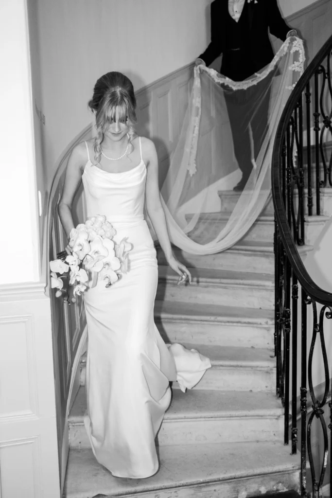 Bridal bouquet at Eastington Park wedding Cotswold Blooms