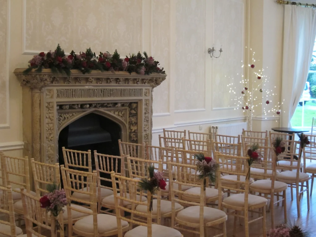 Luxury wedding florist Eastington Park Gloucestershire