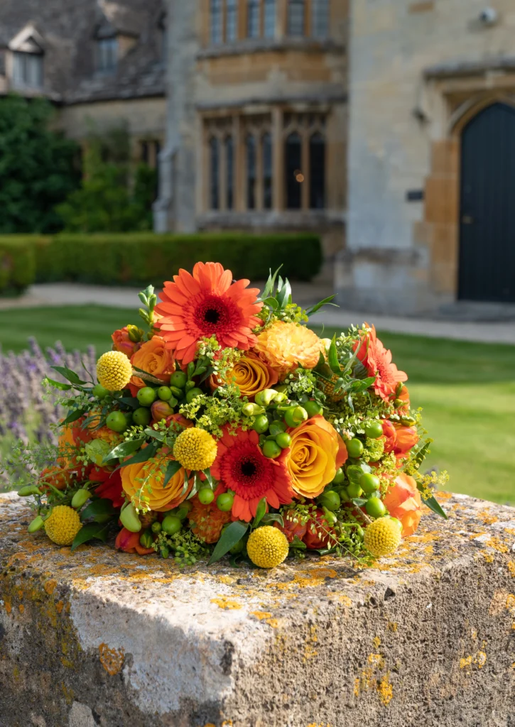 Ellenborough Park 5 Cotswold Blooms is a luxury wedding florist in Cheltenham and the Cotswolds, creating refined, bespoke floral designs using seasonal British flowers. Seasonal wedding flowers at Ellenborough Park by Cotswold Blooms