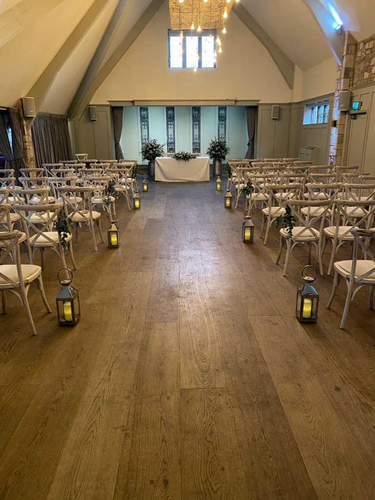 Bespoke wedding floristry at The Frogmill, near Cheltenham
