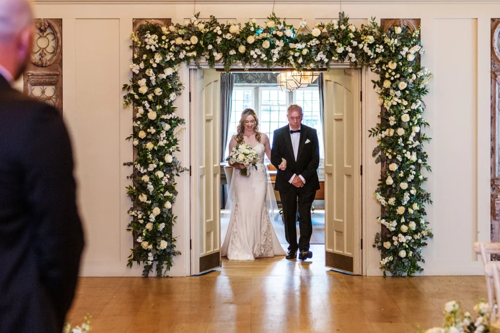 Wedding floral design at The Frogmill, Gloucestershire