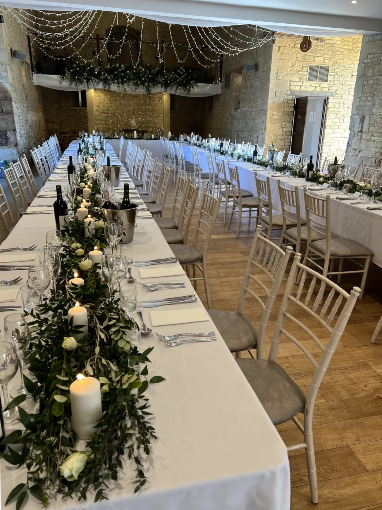 Cotswold Blooms wedding flowers at Great Tythe Barn Gloucestershire