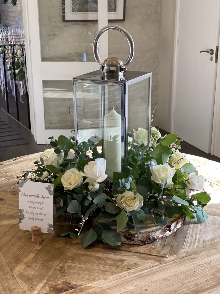 Luxury wedding florist Lapstone Barn North Cotswolds