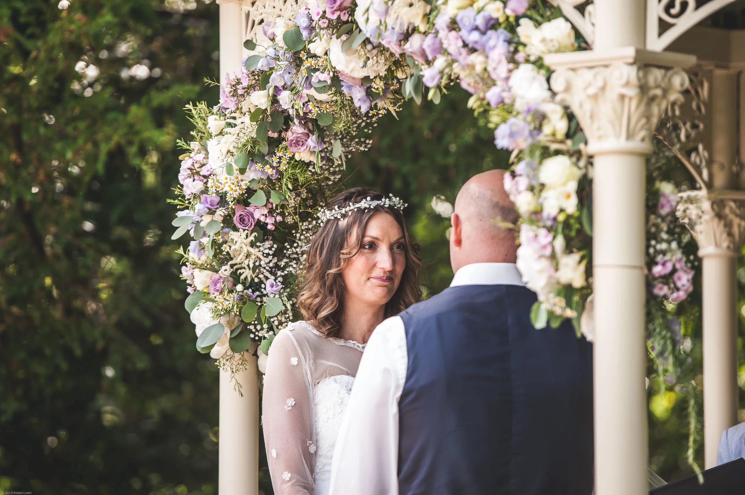Luxury wedding flowers at Manor by the Lake, Cheltenham