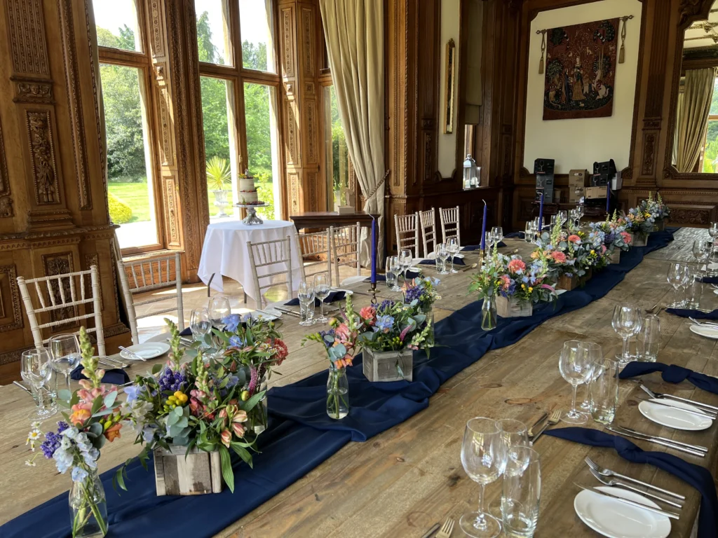 Luxury wedding flowers at Manor by the Lake, Cheltenham
