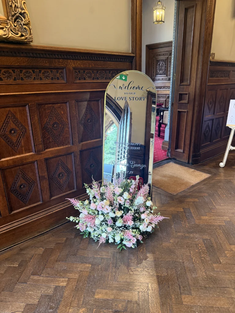 Luxury wedding flowers at Manor by the Lake, Cheltenham