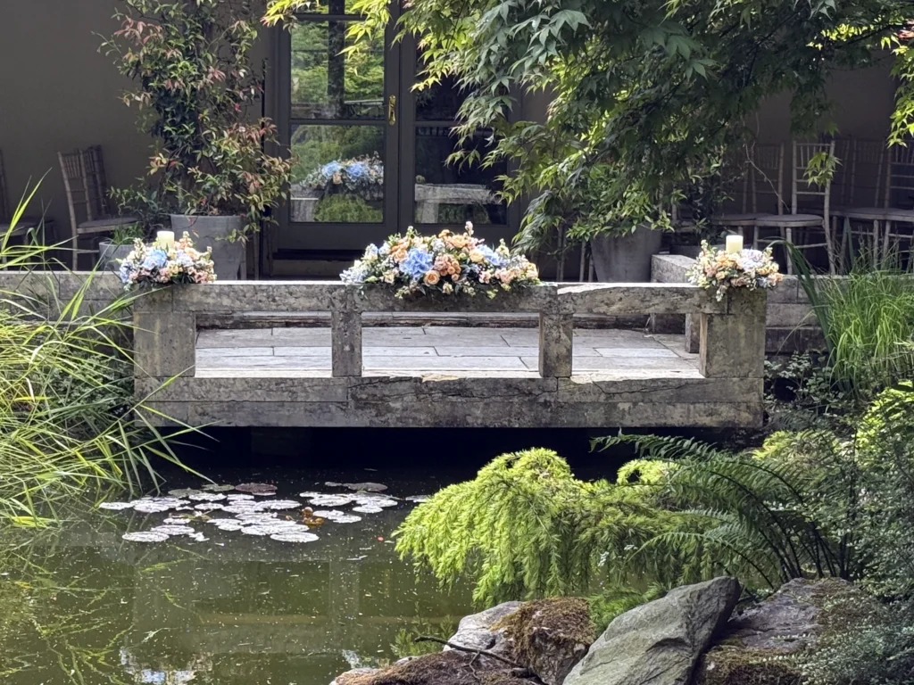 Luxury wedding flowers at The Matara Centre, Tetbury