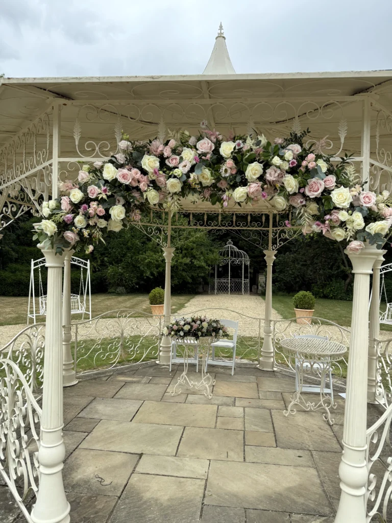 Luxury wedding flowers at The Matara Centre, Tetbury