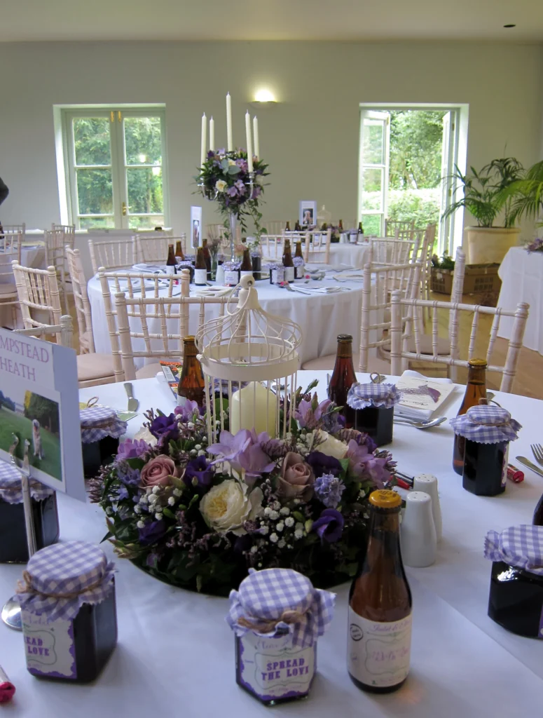 Luxury wedding flowers at The Matara Centre, Tetbury