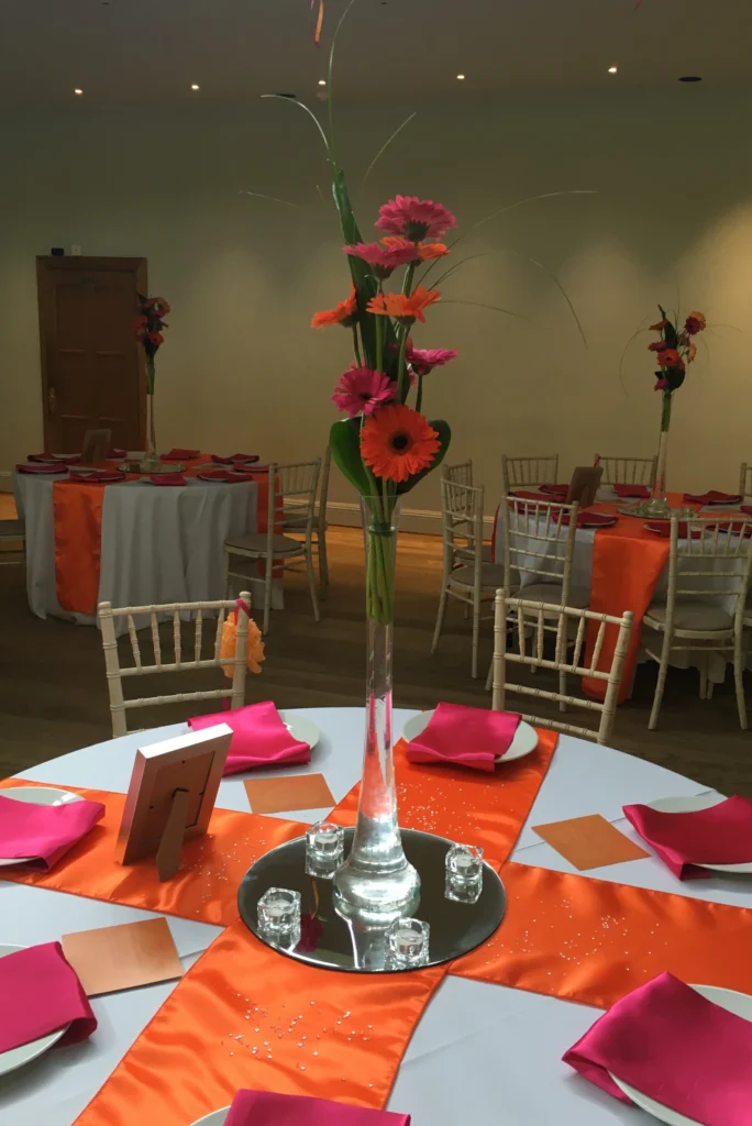 Luxury wedding flowers at The Matara Centre, Tetbury