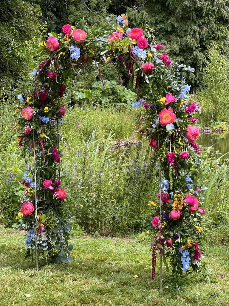 Luxury wedding flowers at The Matara Centre, Tetbury