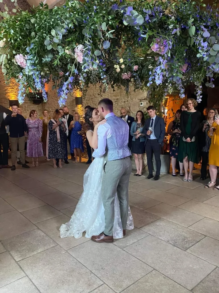 Stone Barn wedding venue flowers by Cotswold Blooms