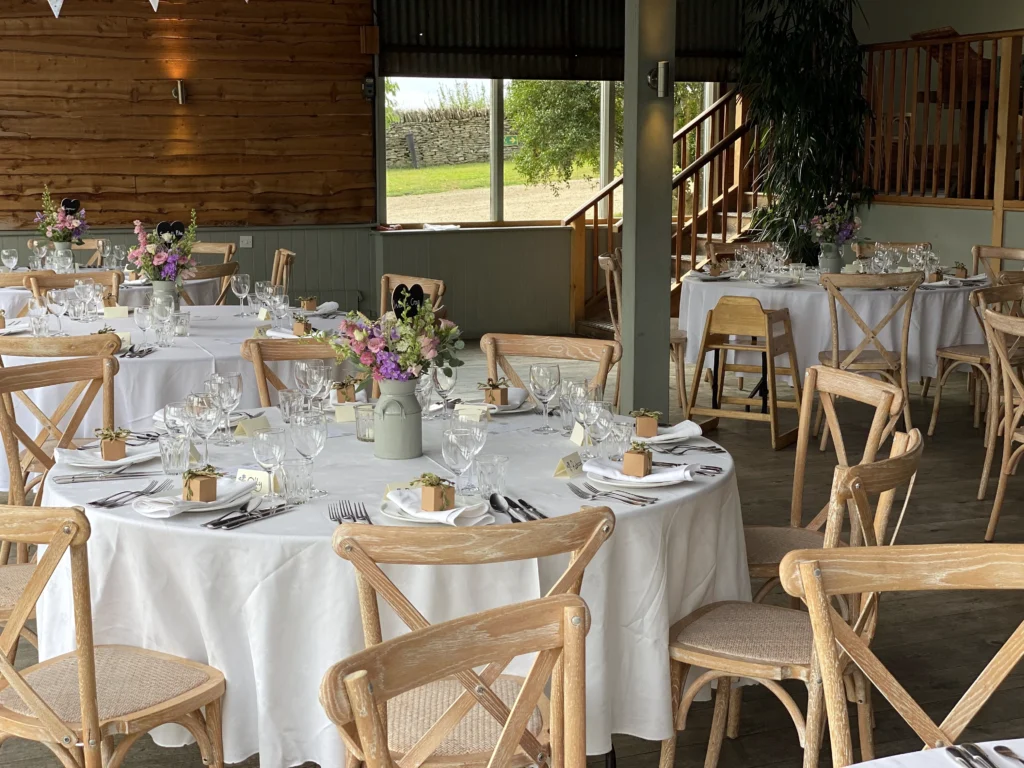 Stone Barn wedding venue flowers by Cotswold Blooms