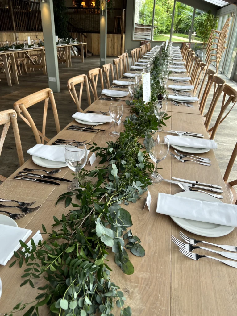 Stone Barn wedding venue flowers by Cotswold Blooms