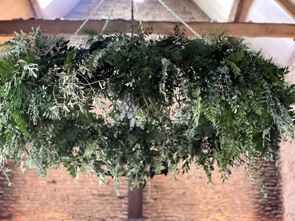 Stone Barn wedding venue flowers by Cotswold Blooms